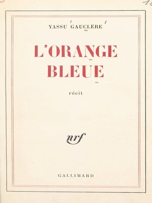 cover image of L'orange bleue